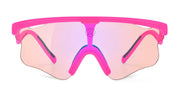 Ottica Mondello Roma - Alba Optics - 8050054517940 - DELTA LEI - FUCHSIA II / VZUM F-LENS FLM - Tr90 - shape Mask - pink - EYEWEAR - SUNGLASSES - Unisex,Uomo,Donna,Women,Men - lens purple - Made In Italy