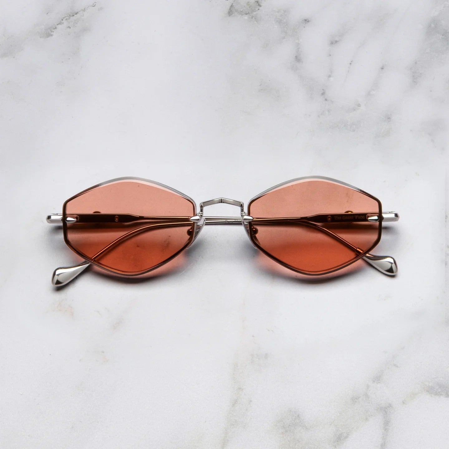 Ottica Mondello Roma - Cutler and Gross - GFSN-030-53-03 - THE GREAT FROG - CAROL - GUNMETAL / GOLD - Titanium - shape Diamond - gold, grey - EYEWEAR - SUNGLASSES - Unisex,Uomo,Donna,Women,Men - lens Brown - Made In Japan
