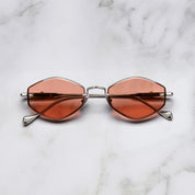 Ottica Mondello Roma - Cutler and Gross - GFSN-030-53-03 - THE GREAT FROG - CAROL - GUNMETAL / GOLD - Titanium - shape Diamond - gold, grey - EYEWEAR - SUNGLASSES - Unisex,Uomo,Donna,Women,Men - lens Brown - Made In Japan