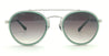 Ottica Mondello Roma - Matsuda - M3156.SG.BS-BGN.49 - M3156 - BRUSHED SILVER / BOTTLE GREEN - titanium, acetate - shape Aviator - Silver - EYEWEAR - SUNGLASSES - Uomo,Men - lens Gradient grey - Made In Japan