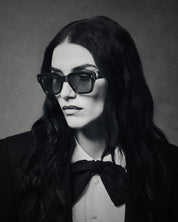 Ottica Mondello Roma - Jacques Marie Mage - JMMFE-7U - FELLINI - BRECCIA - Acetate - shape Squared - Havana - EYEWEAR - SUNGLASSES - Unisex,Uomo,Donna,Women,Men - lens Gradient blue - Made In Japan