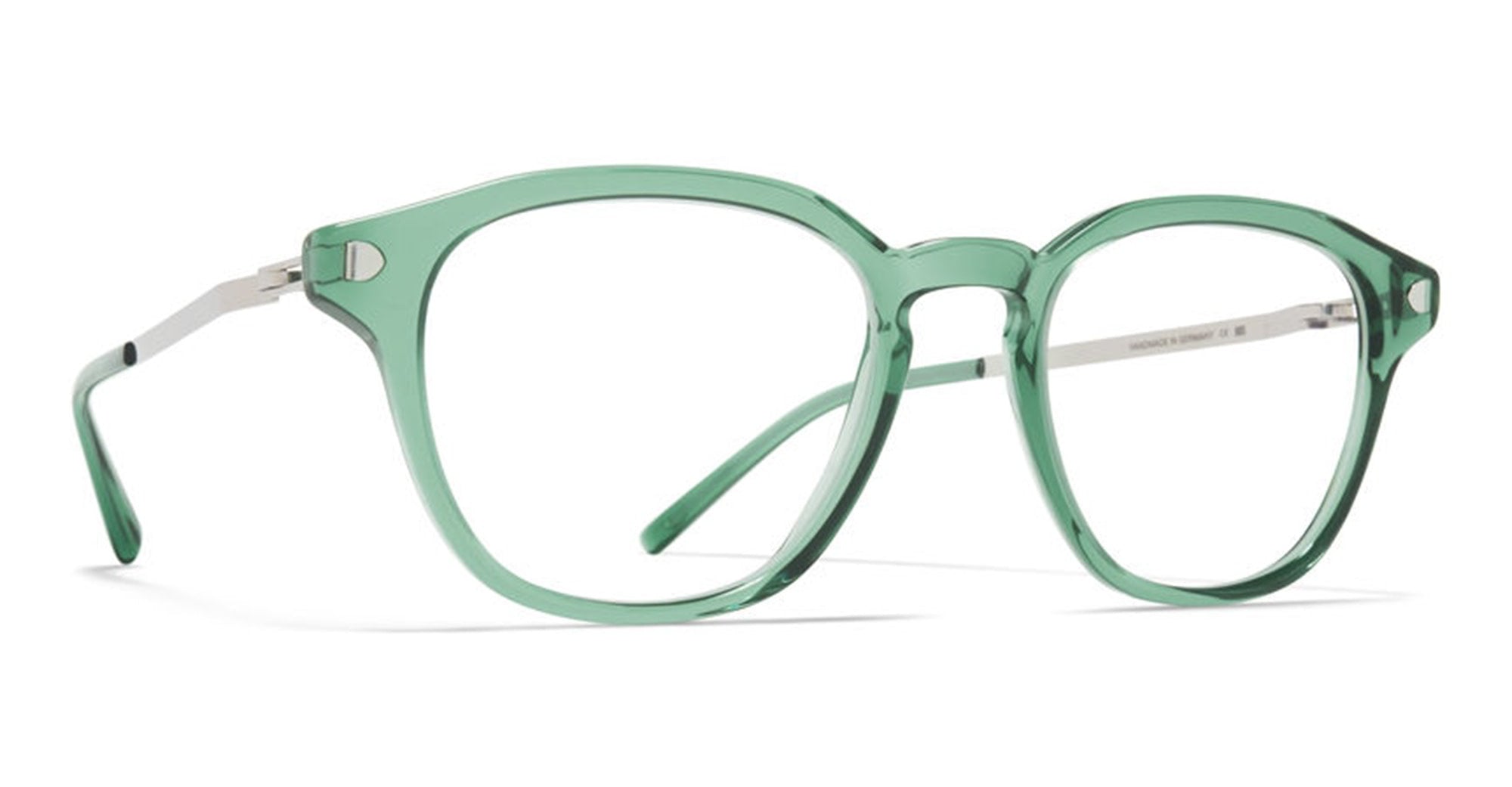 Ottica Mondello Roma - Mykita - 10091656 - YURA - CYPRESS GREEN / SHINY SILVER RX - stainless steel - shape  - green - EYEWEAR - EYEGLASSES - Unisex,Uomo,Donna,Women,Men - lens  - Made In Germany