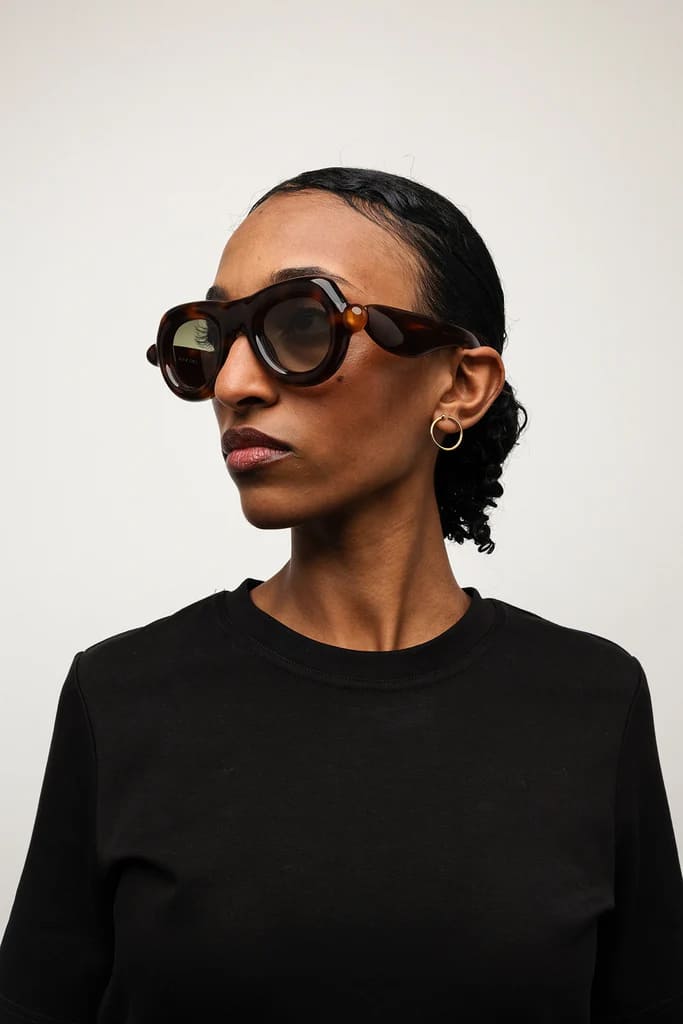 Ottica Mondello Roma - Paloceras - pebble-havana-gold-vx - PEBBLE - HAVANA GOLD VX - Acetate - shape Pilot - Tortoise - EYEWEAR - SUNGLASSES - Unisex,Uomo,Donna,Women,Men - lens Gradient green - Made In China