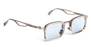 Ottica Mondello Roma - Movitra - TRINITAS 02-C2 - TRINITAS 02 - C2 Light Gunmetal / Azure Lens - Titanium - shape Rectangular - grey - EYEWEAR - SUNGLASSES - Uomo,Men - lens Blue - Made In Italy