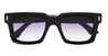Ottica Mondello Roma - Cutler and Gross - CGSN-1386-52-10 - 1386 - PURPLE ON BLACK - Acetate - shape Squared - purple - EYEWEAR - SUNGLASSES - Unisex,Uomo,Donna,Women,Men - lens purple gradient - Made In Italy
