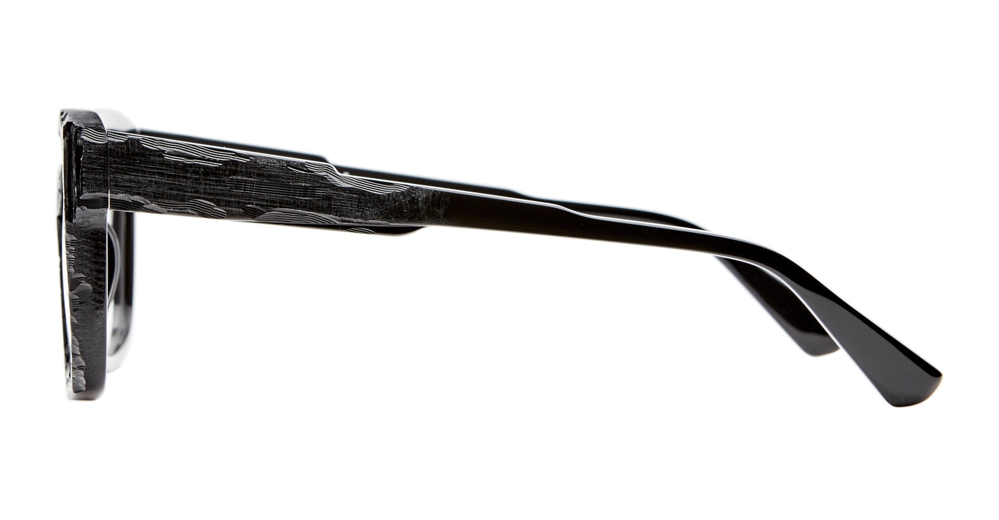 Ottica Mondello Roma - Kuboraum - KRO0K3BS00BA00OP - MASK K3 - BASALT - Acetate - shape Squared - Black - EYEWEAR - EYEGLASSES - Unisex,Uomo,Donna,Women,Men - lens Clear - Made In Italy