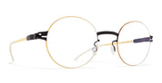 Ottica Mondello Roma - Mykita - 10090355 - LOVA - BLACK / GLOSSY GOLD RX - stainless steel - shape  - Black, gold - EYEWEAR - EYEGLASSES - Unisex,Uomo,Donna,Women,Men - lens  - Made In Germany