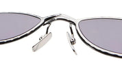 Ottica Mondello Roma - Kuboraum - KRSZ29GM000000VC - MASK Z29 GM - GUNMETAL - metal, acetate - shape Cat-eye - grey - EYEWEAR - SUNGLASSES - Unisex,Uomo,Donna,Women,Men - lens violet - Made In Italy