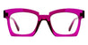 Ottica Mondello Roma - Kuboraum - KRO0K5CY000000OP - MASK K5 - CYCLAMINE RX - Acetate - shape Squared - fuchsia - EYEWEAR - EYEGLASSES - Donna,Women - lens Clear - Made In Italy