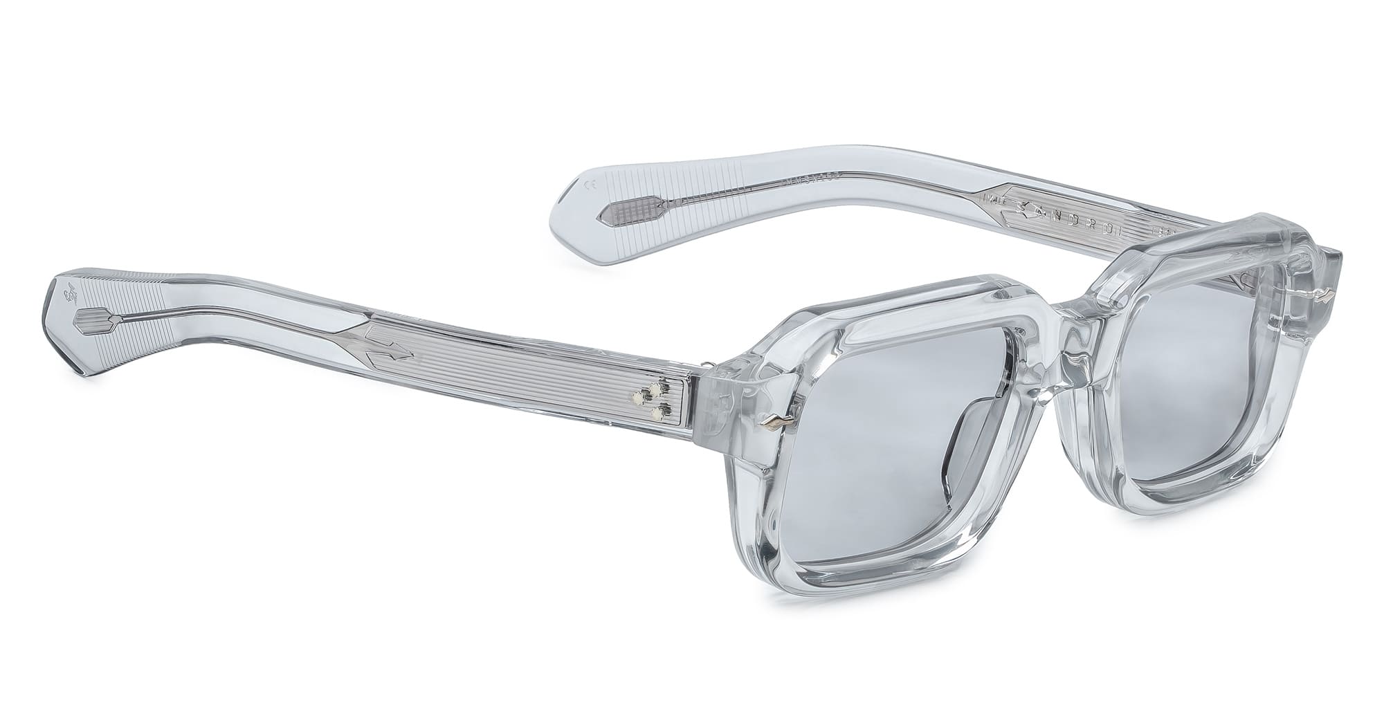 Ottica Mondello Roma - Jacques Marie Mage - JMMSN-15Z - SANDRO - SULFUR - Acetate - shape Rectangular - transparent - EYEWEAR - SUNGLASSES - Unisex,Uomo,Donna,Women,Men - lens Grey - Made In Japan