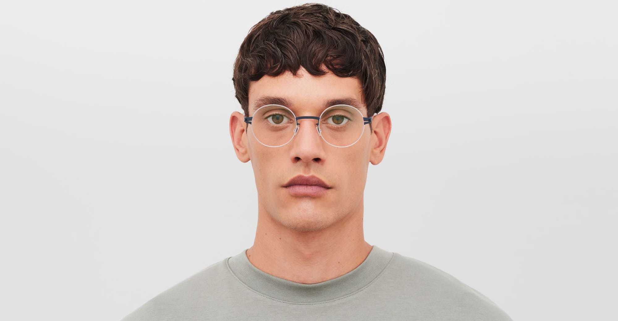 Ottica Mondello Roma - Mykita - 10090353 - LOVA - SILVER / INDIGO RX - stainless steel - shape  - Silver, blue - EYEWEAR - EYEGLASSES - Unisex,Uomo,Donna,Women,Men - lens  - Made In Germany
