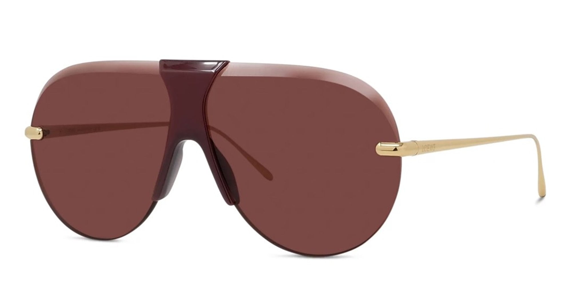 Ottica Mondello Roma - Loewe - LW40192U0030S - SLIM RED AVIATOR RIMLESS SUNGLASSES - Acetate, metal - shape Aviator - red - EYEWEAR - SUNGLASSES - Donna,Women - lens red - Made In Italy