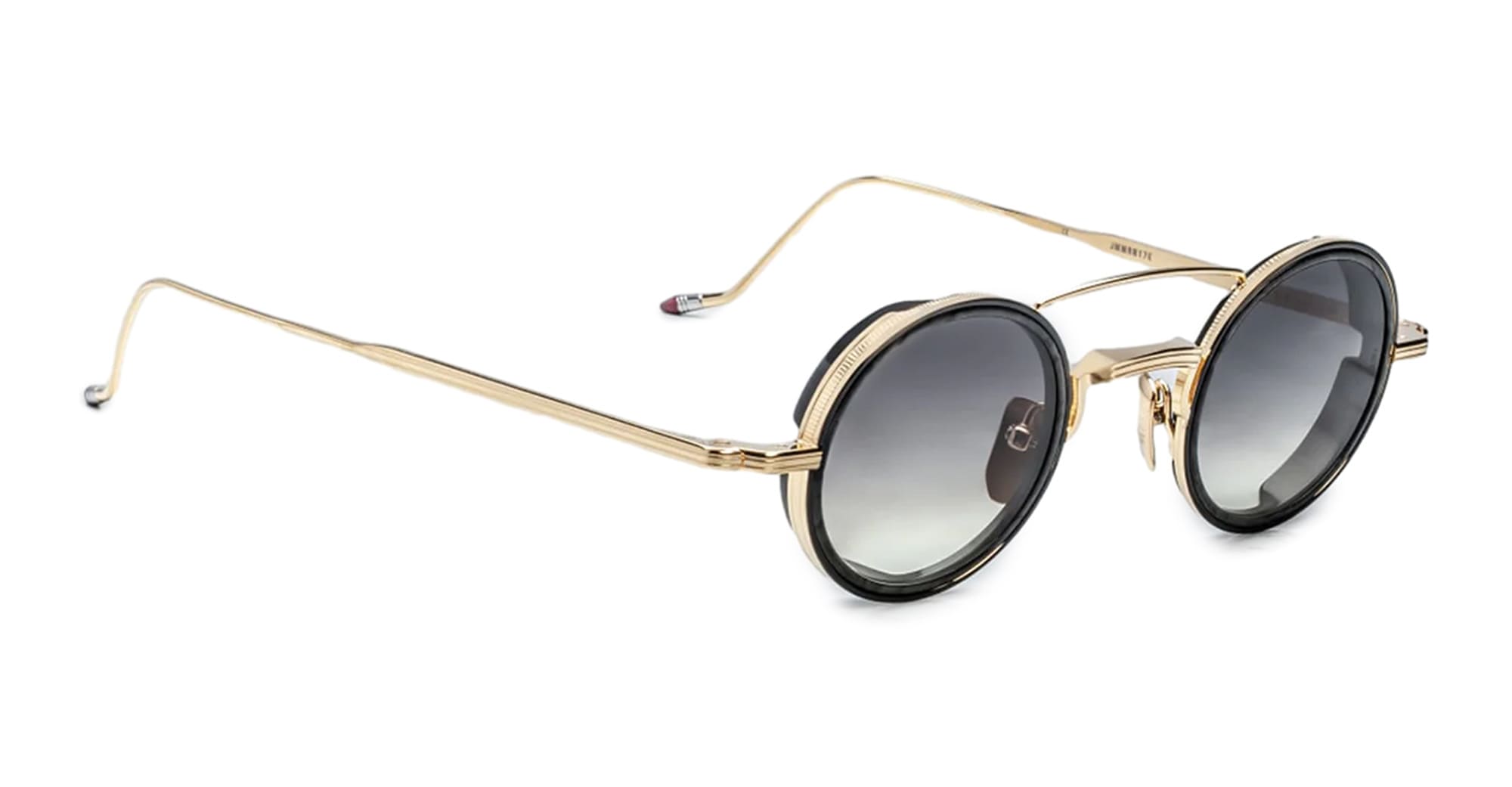 Ottica Mondello Roma - Jacques Marie Mage - J-ESN-RN-S6017E-OS - RINGO 2 - BNG - Titanium - shape Round - light gold - EYEWEAR - SUNGLASSES - Uomo,Men - lens Gradient black - Made In Japan