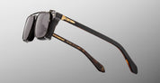 Ottica Mondello Roma - Jacques Marie Mage - JMMMSCP-88 - MOSCOVA CLIP ON - BLACK - Titanium - shape Rectangular - Black - EYEWEAR - SUNGLASSES - Unisex,Uomo,Donna,Women,Men - lens Black - Made In Japan