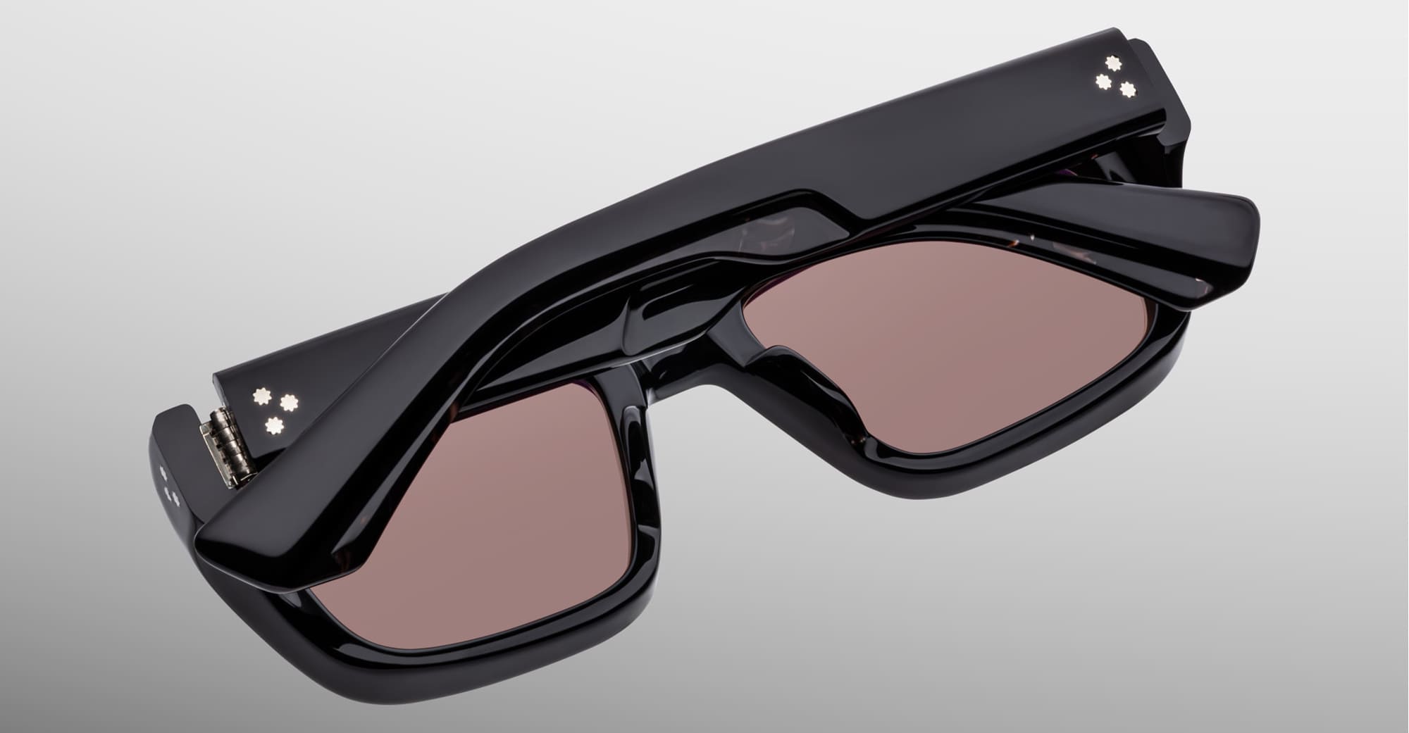 Ottica Mondello Roma - Jacques Marie Mage - JMMWK-18K - WALKER - WILLOW - Acetate - shape Rectangular - Black - EYEWEAR - SUNGLASSES - Unisex,Uomo,Donna,Women,Men - lens Brown - Made In Japan