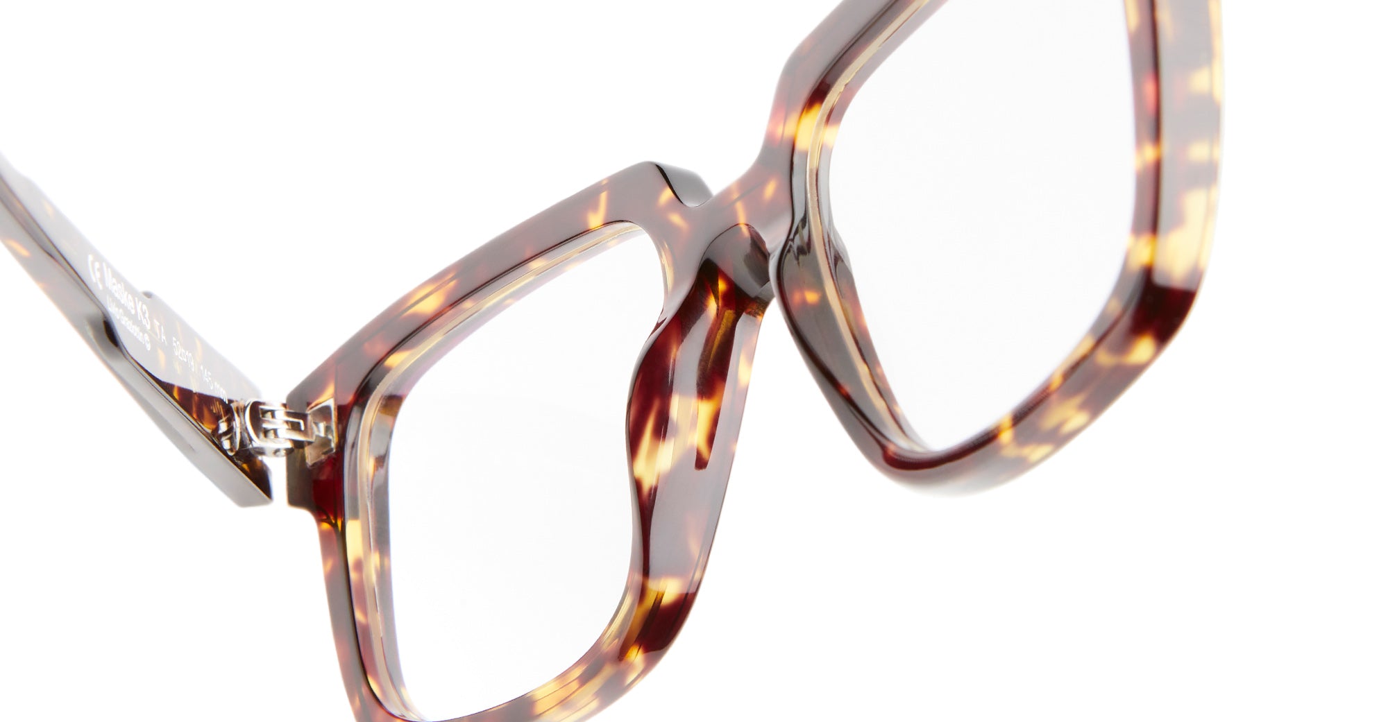 Ottica Mondello Roma - Kuboraum - KRO0K3TA000000OP - MASK K3 - TORTOISE RX - Acetate - shape Squared - Tortoise - EYEWEAR - EYEGLASSES - Unisex,Uomo,Donna,Women,Men - lens Clear - Made In Italy