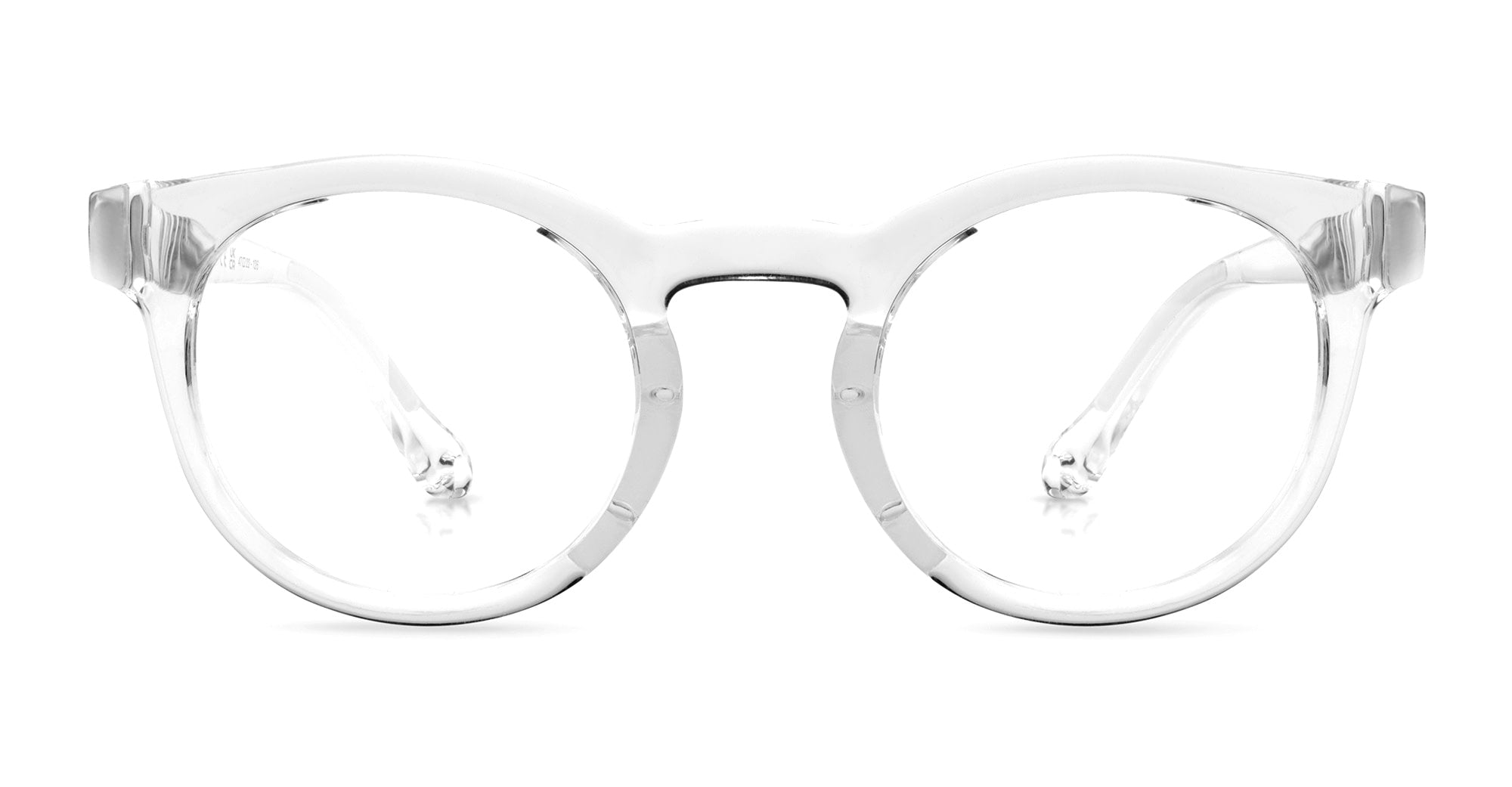 Ottica Mondello Roma - Alba Optics - 8050054517216 - ANVMA V.02 - CRYSTAL GLOSSY RX - Tr90 - shape Panto - Crystal - EYEWEAR - EYEGLASSES - Unisex,Uomo,Donna,Women,Men - lens Clear - Made In Italy