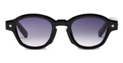Ottica Mondello Roma - John Dalia - P10-C109 - PROJECT 10 - C109 SHINY BLACK / RUTHENIUM - Acetate - shape Panto - Black, Grey - EYEWEAR - SUNGLASSES - Unisex,Uomo,Donna,Women,Men - lens Gradient blue - Made In France