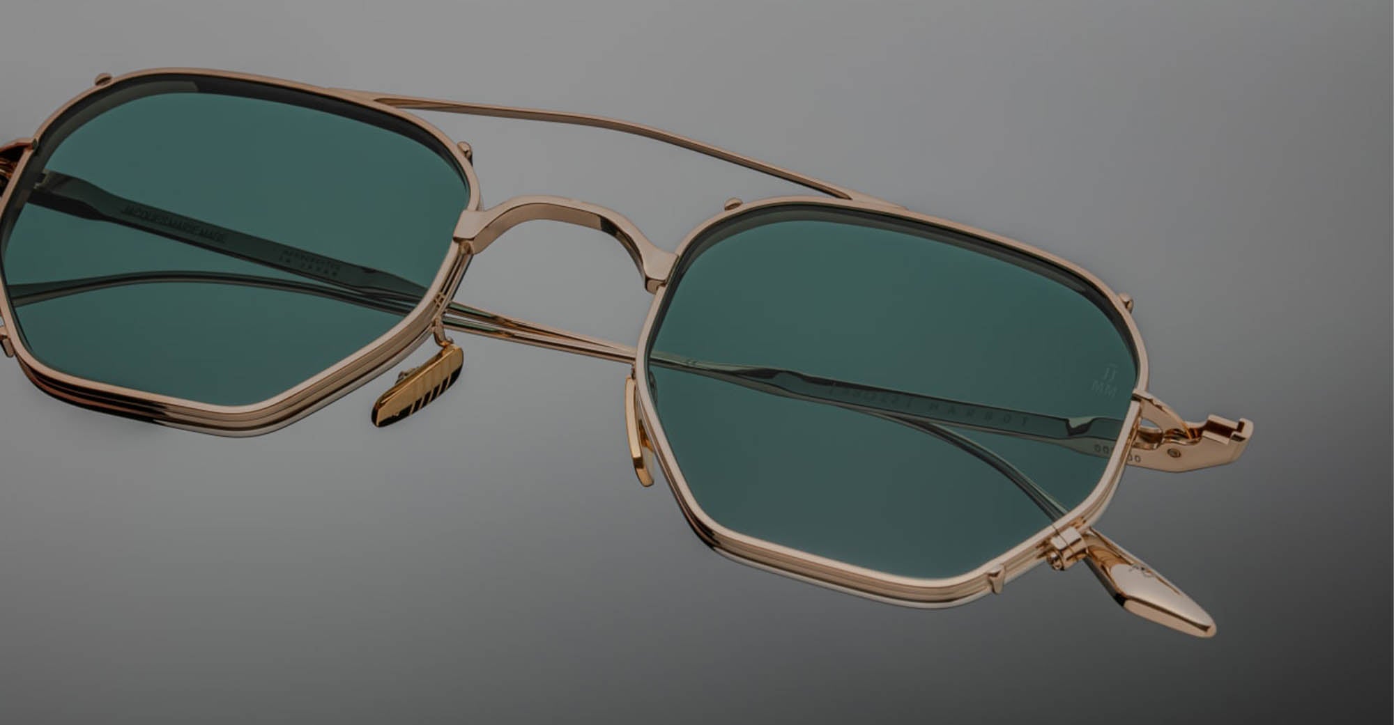 LUNETTES DE SOLEIL JMM 48mm monture dorée verres orange JMM MARBOT EYEWEAR LUNETTES DE SOLEIL JMM 48mm monture dorée verres orange JMM MARBOT EYEWEAR
